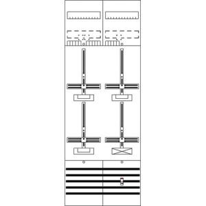 DF29B3A DF29B3A Zählerfeld 9RE 3ZM1R vorverdraht