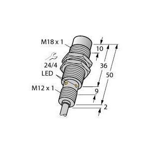 NI15U-EM18WD-AN6X Induktiver Sensor, für die Lebensmitteli