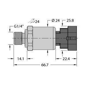 PT010R-1104-I2-AMPS1.5 Drucktransmitter, mit Stromausgang (2-Le