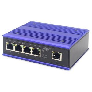 DN-651120 Industrial 4-Port Gigabit PoE Switch + 1