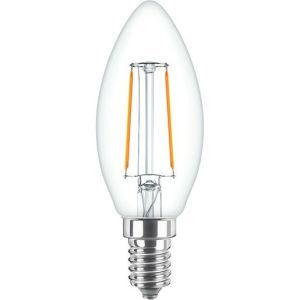 CorePro LEDCandleND 2-25W E14B35 827CL G, CorePro GLASS LED Kerzen- und Tropfenformlampen - LED-lamp/Multi-LED - Energieeffizienzklasse: E - Ähnlichste Farbtemperatur (Nom): 2700 K