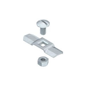 RDRS 2/50, Drehriegel doppelt mit Sicherungsmutter DIN EN ISO 10511 für KR-System, Stahl, bandverzinkt DIN EN 10346, inkl. Zubehör