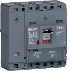 HMS126DC Leistungsschalter h3+P160 TM 4x125A 50kA