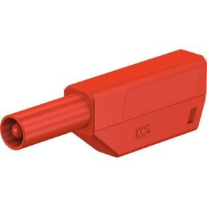 SLS425-SE/M, 4mm Einzelstecker komplett rot