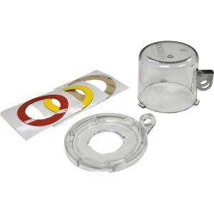 30MM CLEAR PUSH BUTTON LO W/ STD COVER Lockout-Vorrichtung für Drucktasten (30