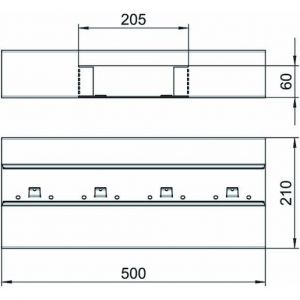 GS-AT90210RW T-Stück asymmetrisch 90x210x500, St, rei