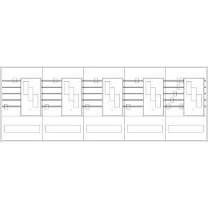 PAR563N Sammelschienen-Feld 5-polig 5-feldrig 5
