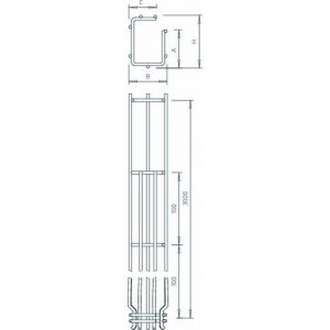 G-GRM 150 100 G G-Gitterrinne Magic 150x100x3000, St, G