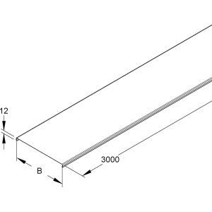 GRD 100/2 E3 Deckel für Gitterrinne, 97x2000 mm, t=0,