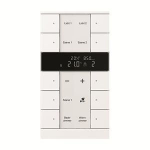 SBC/U10.0.11-84, Raumtemperaturregler mit CO2/Feuchte-Sensor und Bedienfunktion 10-fach Busch-Tenton®