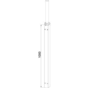 CS-3000 HV 1000/200, CS-3000 HV Modul, höhenverstellbar, Modulhöhe 1000mm, Gasfederstärke 200 N, RAL 7016