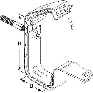 SHD 30 Sammelhalter, Höhe 105 mm, Breite 45 mm,