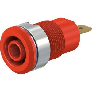 SLB4-F 4mm Sicherheits Buchse rot