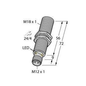 BI8-M18E-VP6X-H1141 Induktiver Sensor, mit erhöhtem Schaltab