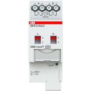 SA/S2.10.2.2, SA/S2.10.2.2 Schaltaktor, 2fach, 10 A, REG