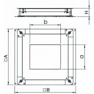 UGD 350-3 4 Unterflur-Gerätedose 350-3 für GES4 510x