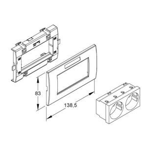 KES-2.3.3 Geräteeinbausystem,vorkonfektioniert,Ein