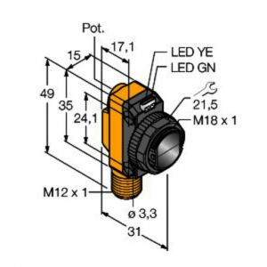 QS18VP6LVQ8 Opto-Sensor, Reflexionslichtschranke