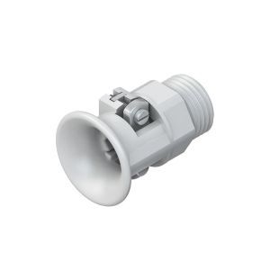 1238/09, Druckschraube,mit externer Zugentlastung, Pg 9, für Kabel-Ø 5,5-7,5 mm, Kunststoff PA, RAL 7035, lichtgrau