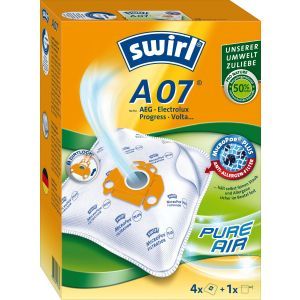 Swirl® A 07  MicroPor® Plus Green AEG, Staubsaugerbeutel A 07 MP Plus AirSpace (3x4)