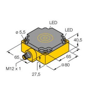 NI75U-CP80-AP6X2-H1141 Induktiver Sensor, mit erhöhtem Schaltab