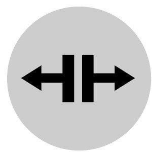 M22-XDL-W-X13 Tastenlinse, flach weiß, Symbol lösen