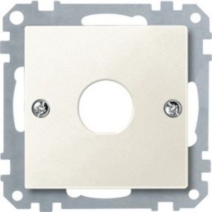 468744 Zentralplatte für Twinax-Buchse, weiß, S