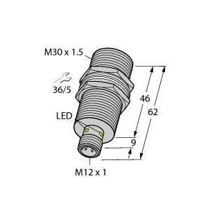 BI20U-MT30-IOL6X2-H1141 Induktiver Sensor, IO-Link Kommunikation