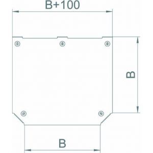 DFTM 100 DD Deckel T-Abzweigstück für RTM 100 B=100m