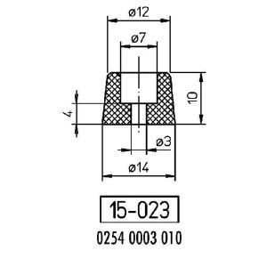 02540003010 Gummifüsse Helavia 15-023