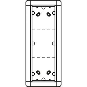 1883320 Aufputzrahmen 3 Modulplätze, silber