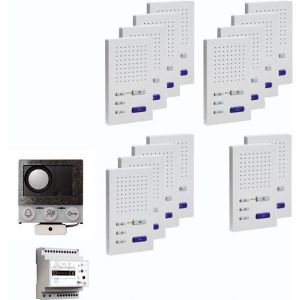 PAIF140/004, audio:pack Einbau für 14 Wohneinheiten, mit Einbaulautsprecher ASI12000 + 14x Freisprecher ISW3030 + Steuergerät BVS20