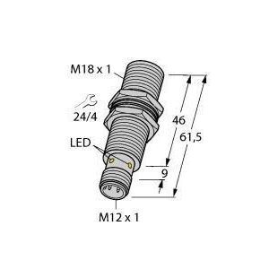 BI8U-M18M-VP6X-H1141 Induktiver Sensor, mit erhöhtem Schaltab