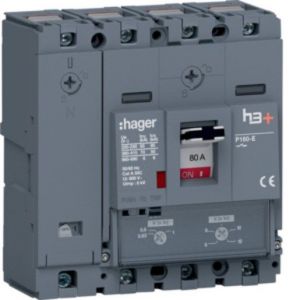 HES081DC Leistungsschalter h3+ P160 TM 4x80A 70kA