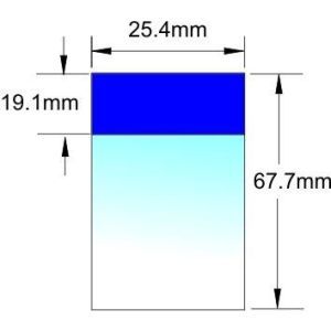 LPW-6725P/BLU Kabelmarkierer f. Laserdrucker 67,7 x 25