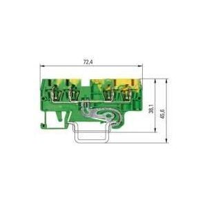 WKFN 2,5 D2/2/SL/35 Duo-Schutzleiterklemme-WKFN 2,5 D2/2/SL/