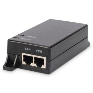 DN-95102-1, Gigabit Ethernet PoE Injector, 802.3af Power Pins:4/5(+),7/8(-), 15.4W