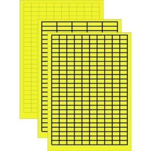 TWL-0915R Etikett, gelbes Gewebe mit schwarzem Ran