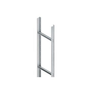 STM 60.406/3 F, Steigetrasse, 60x400x3000 mm, Sprossenabstand 600 mm, 1,75 kN, t=2 mm, Stahl, feuerverzinkt DIN EN ISO 1461