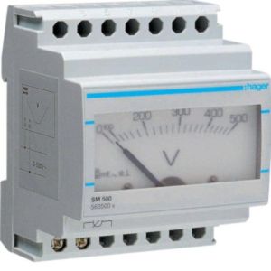 SM500 Voltmeter analog 0-500 V