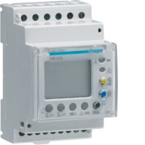 HR525 FI-Relais 30mA-30A Zeitver./50%/LCD/Test