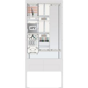 SZ207ZL2402A Zähleranschlusssäule 2 ZP, APZ,Leerpl,,