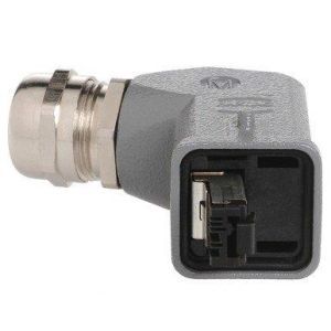 09451151104 Han3A RJ45 Cat5 Stvb 4p IDC, gewinkelt