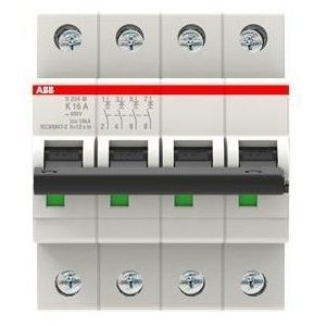 S204M-K16, S204M-K16 Sicherungsautomat K-Char., 10 kA, 16 A, 4P