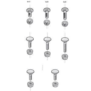 CM801008 Befestigungsset M6x12 V2A