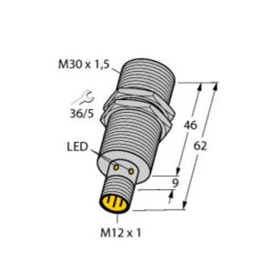 BI15U-M30-AP6X-H1141, Induktiver Sensor Bi15U-M30-AP6X-H1141