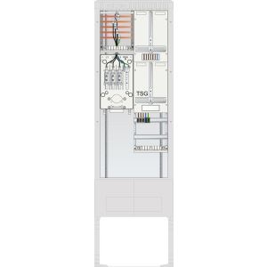 SZ205ZZ1512 Zähleranschlusssäule 1 ZP, TSG, 5pol HLA