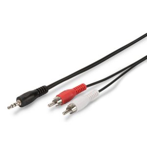AK-510300-015-S Audio Adapterkabel, stereo 3.5mm - 2x RC