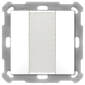 BE-TA5502.G2, KNX Taster 55 2-fach, Reinweiß glänzend