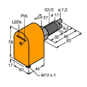 FCS-GL1/2A2P-AP8X-H1141/A Strömungsüberwachung, Eintauchsensor mit